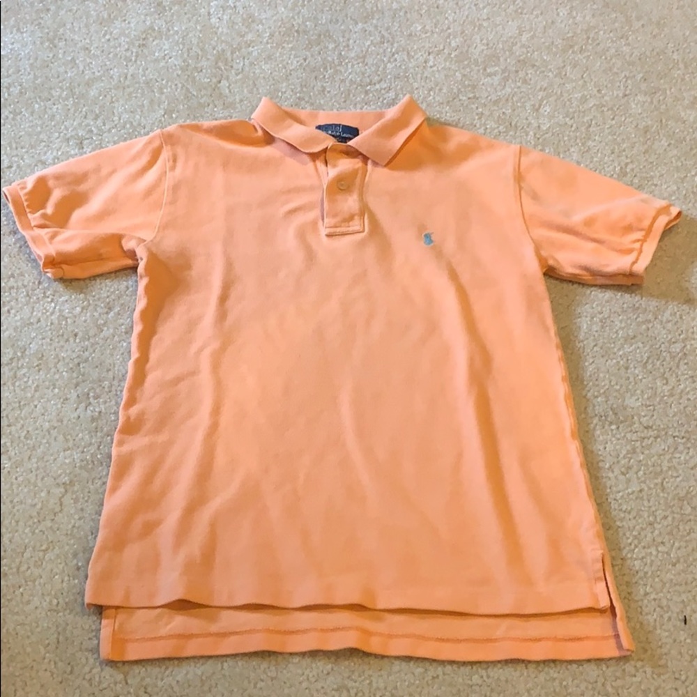 Orange boys S Ralph Lauren polo